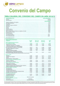 tabla salarial convenio del campo 2014-2015