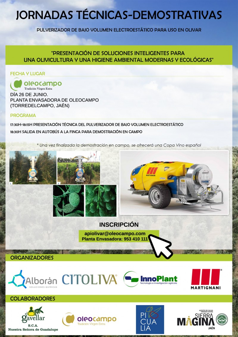 CARTEL jornadas tecnicas demostrativas oleocampo 2019