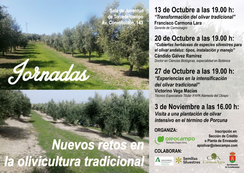 cartel jornadas nuevos retos en la olivicultura tradicional