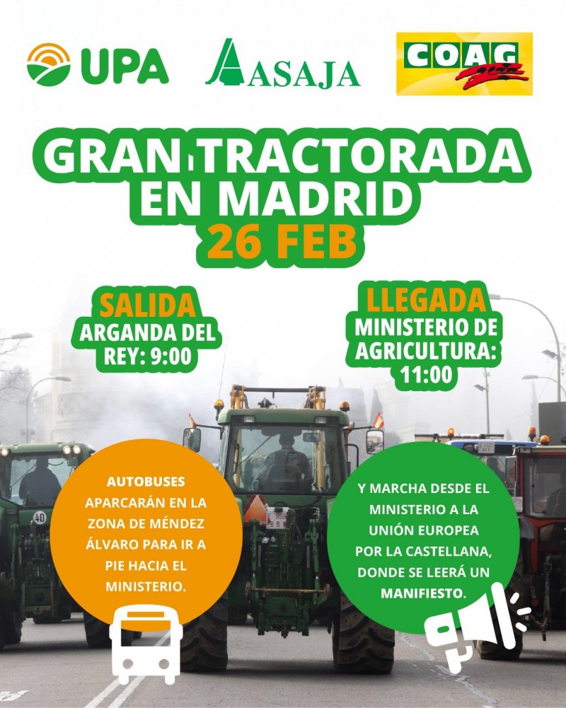 gran tractorada Madrid